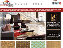 Tablet Screenshot of kumarirugs.com